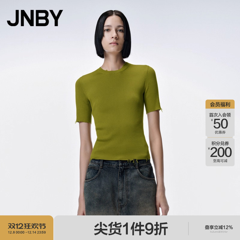 短袖毛针织衫JNBY/江南布衣