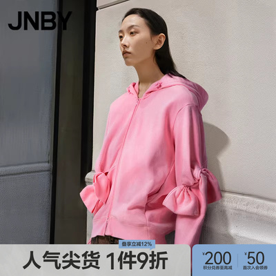 JNBY/江南布衣蝴蝶结宽松卫衣