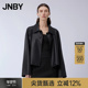 女装 JNBY 江南布衣春季 羊皮革皮衣宽松型翻领夹克通勤5O1A11130
