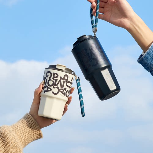 OPUS咖啡保温杯女生手提便携随行