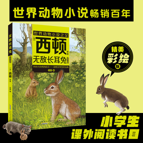 无敌长耳兔（注音）[加]西顿/ 原著 安韶编/安徽少年儿童出版社 外国文学/动物小说fb