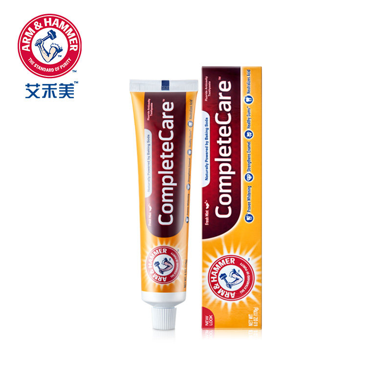 美国艾禾美原装进口小苏打牙膏健齿多效170g多效呵护清新口气牙膏