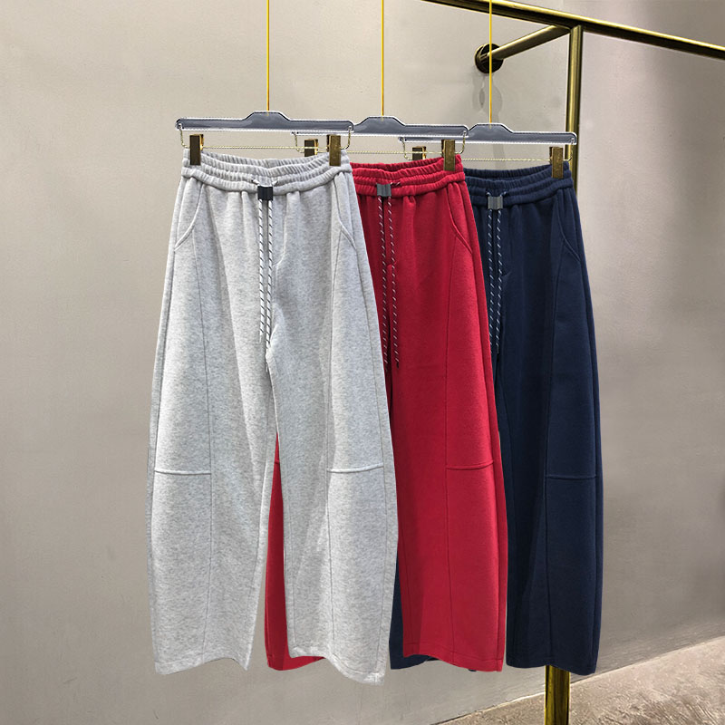 弯刀裤女秋冬新款宽松阔腿裤