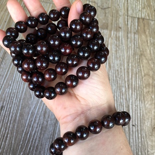 海南黄花梨西部霸王岭紫油梨老料1.2手串,366元一串