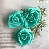 6-7cmpe Розовая Цветок DIY Монохромный цветок моделирование пены ручное украшение цветочное кольцо цветочное фальшивое цветок свадебные украшения
