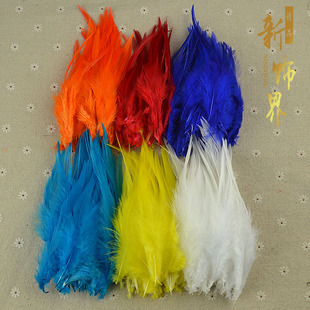 继承者们捕梦网 diy饰品材料手工羽毛野鸡毛彩色尖毛11-15厘米