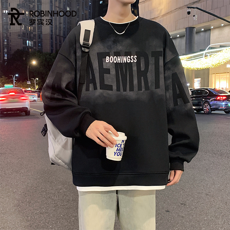 罗宾汉港风休闲宽松卫衣
