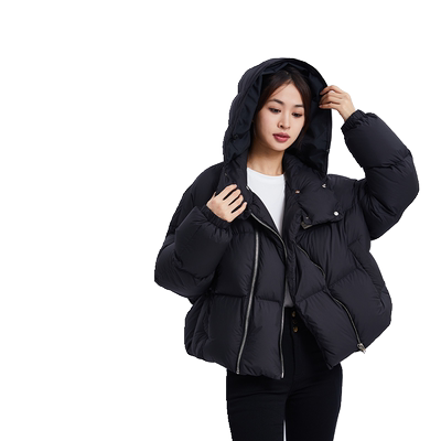 罗宾汉鸭绒羽绒服男女高端情侣款短款外套百搭冬季特厚极寒外套