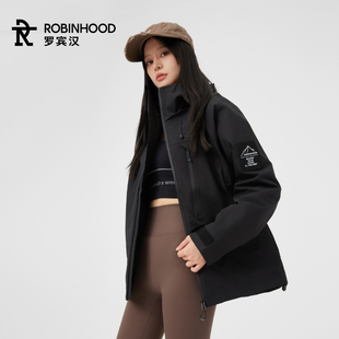 罗宾汉春季三防冲锋衣女外套幻影黑进藏户外男女短款工装登山服