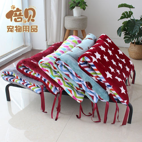 狗狗睡觉垫子加绑带可固定