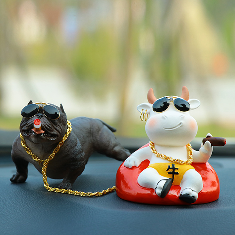 社会牛个性创意手办恶霸汽车摆件