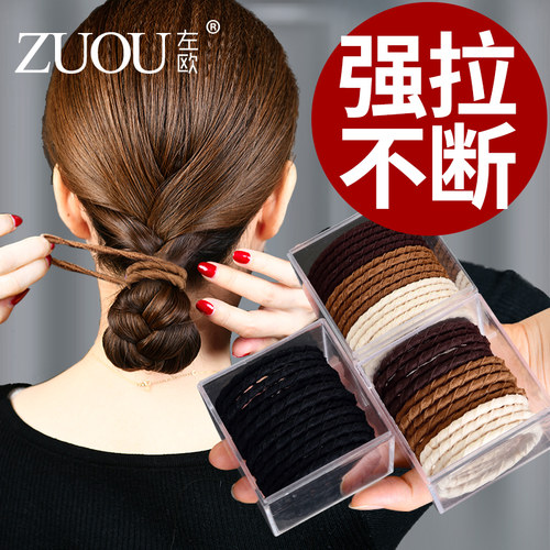 秋冬发圈ins黑色简约橡皮筋