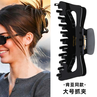 超大号抓夹厚头发发量多新款 发夹女后脑勺醋酸黑色鲨鱼夹头饰发抓