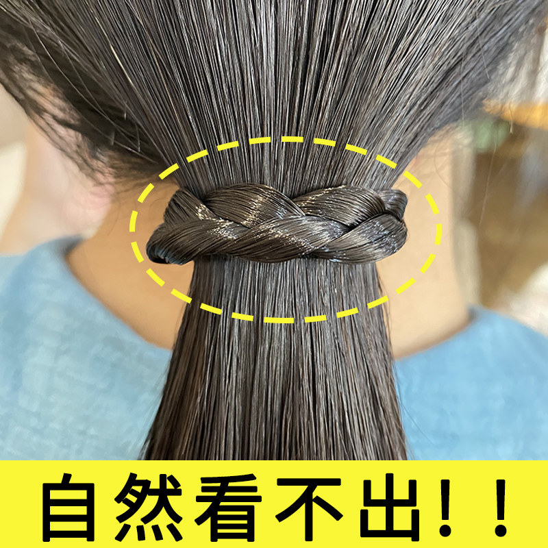 假发发圈马尾皮筋自然蓬松发饰韩国2026新款仿真发辫子橡皮筋头绳