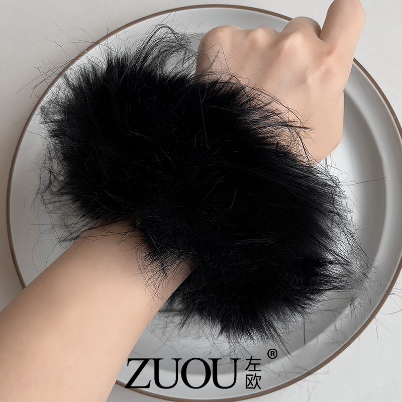 蓬松毛绒发圈显高显发量发圈