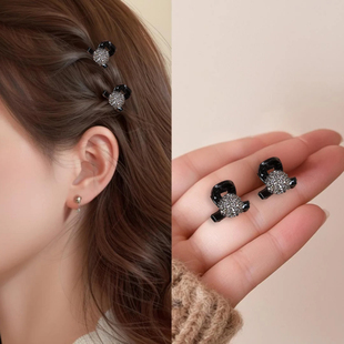 发夹侧边精致小巧迷你小号超小高级感水钻刘海夹碎发夹小夹子抓夹