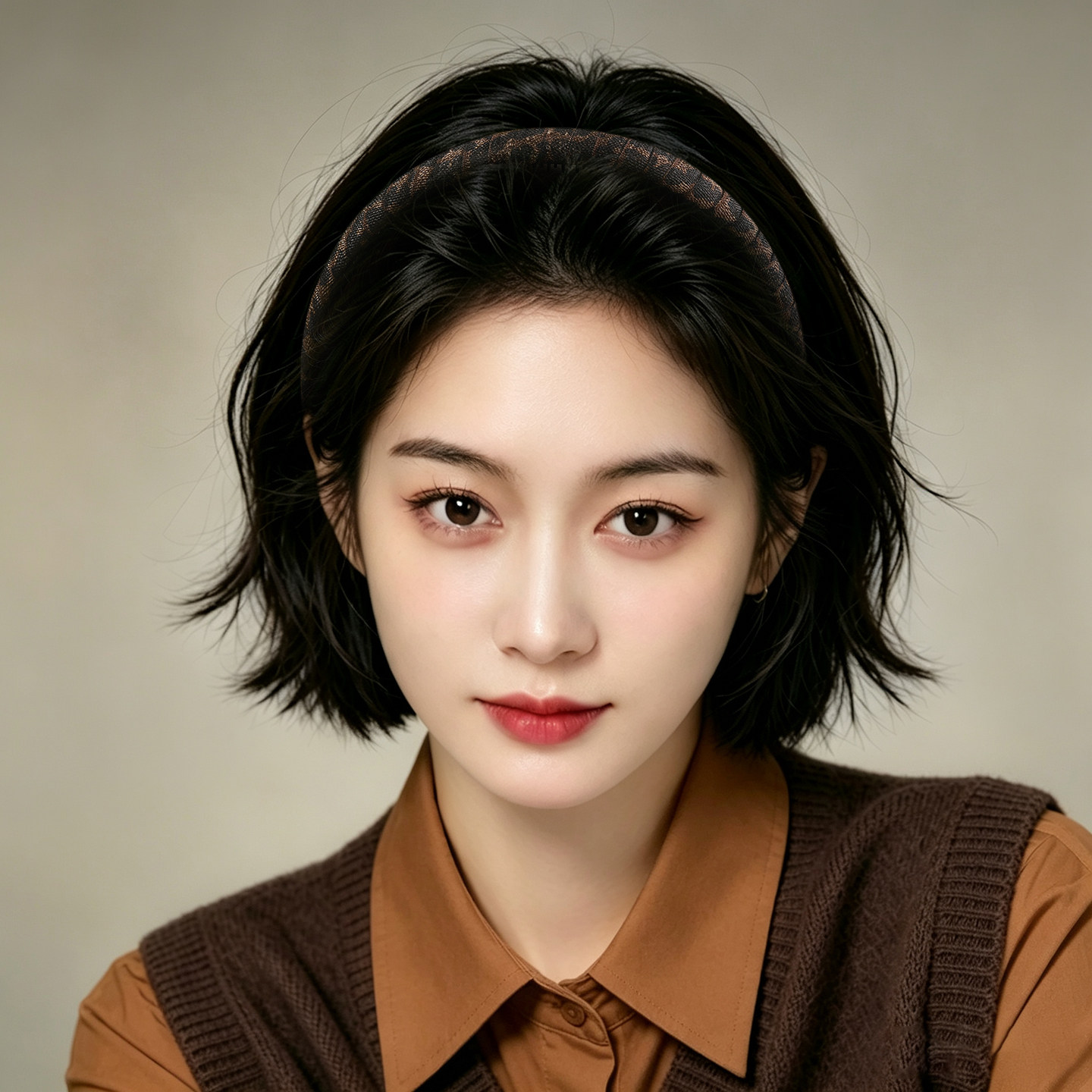 秋冬复古豹纹带齿不勒头发箍女图片