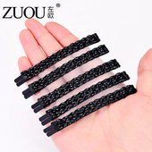 韩国黑色发夹刘海无痕一字夹头发夹子侧边大发卡2025新款 前额边夹