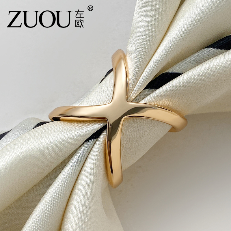 扣小方巾打结披肩多用高档简约