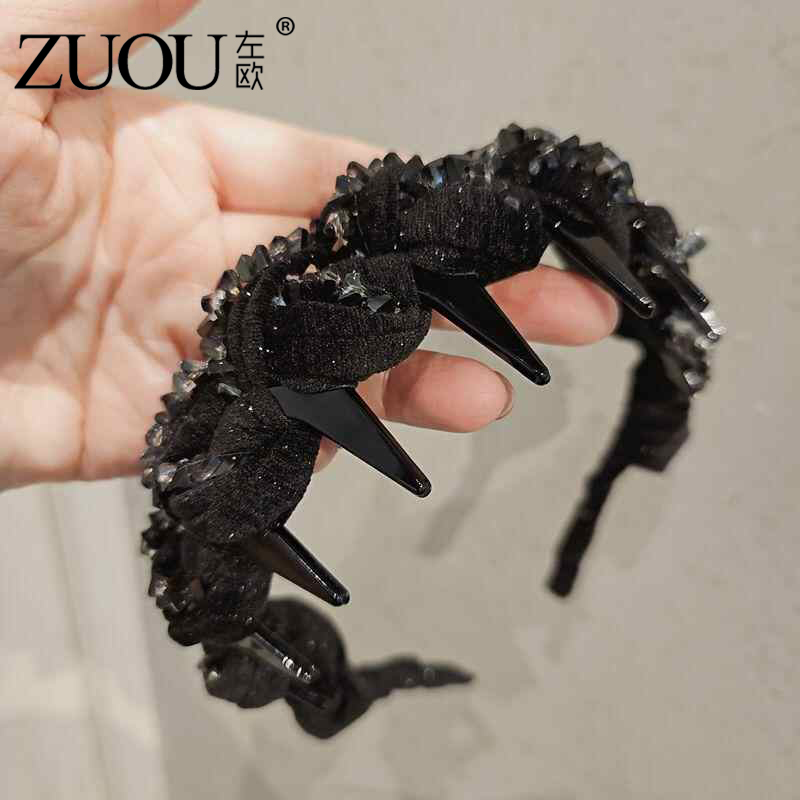 高颅顶发箍正反两戴发卡蓬松头顶