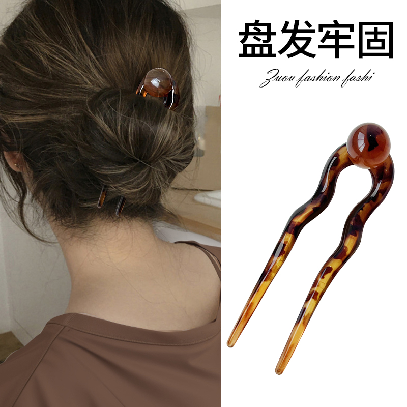 时尚气质盘发牢固发簪