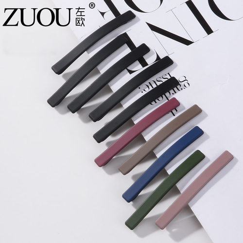 一字发夹后脑勺黑色简约侧边刘海