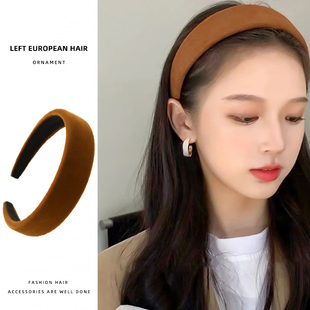 宽头箍女 洋气高颅顶头饰复古丝绒2026新款 发卡发箍女款 高级感时尚