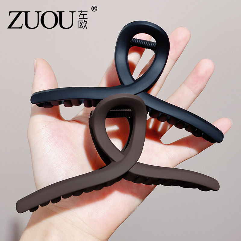 抓夹磨砂质感大号亚克力鲨鱼夹