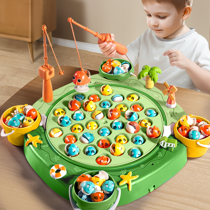 宝宝电动磁吸钓鱼玩具儿童礼物