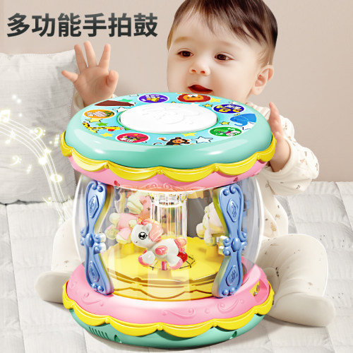 旋转木马拍拍鼓婴儿益智