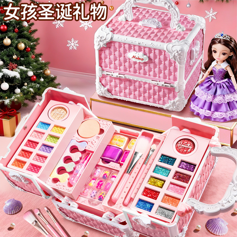 圣诞节女孩化妆手提箱玩具