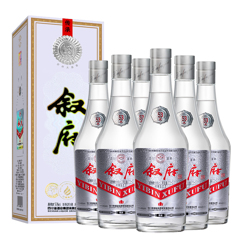 叙府大曲传承52度500ml*6瓶