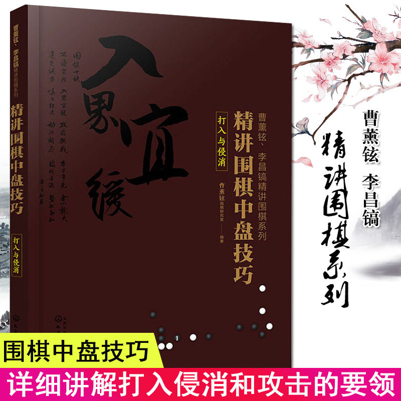 正版书籍 曹薰铉·李昌镐精讲围棋系列：精讲围棋中盘技巧.打入与侵消9787122361882
