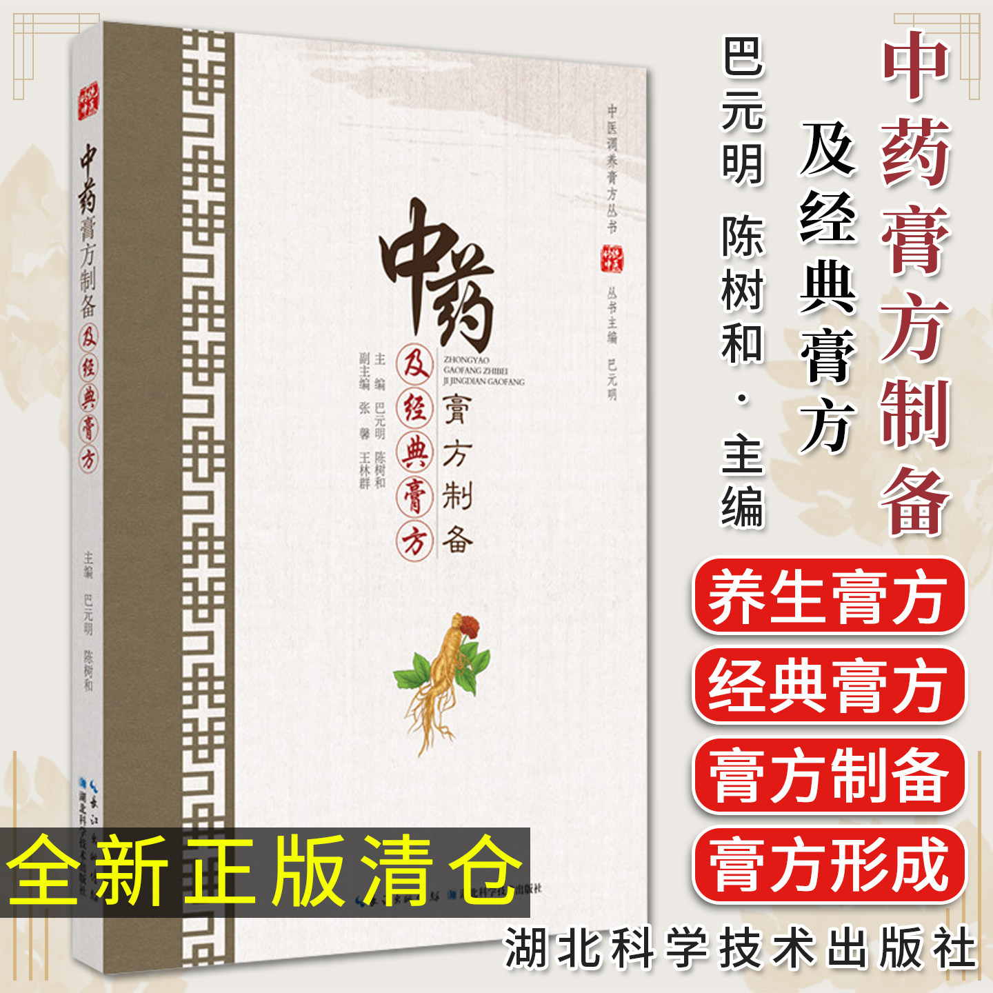中药膏方制备及经典膏方 中医调养膏方丛书 巴元明 陈树和 主编 湖北科学技术出版社9787570609550