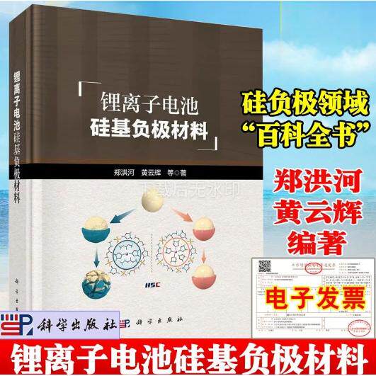 锂离子电池硅基负极材料 郑洪河 黄云辉 硅基负材料制备方法与硅碳复合技术硅负电解液硅基全电池设计制备工艺 科学出版社