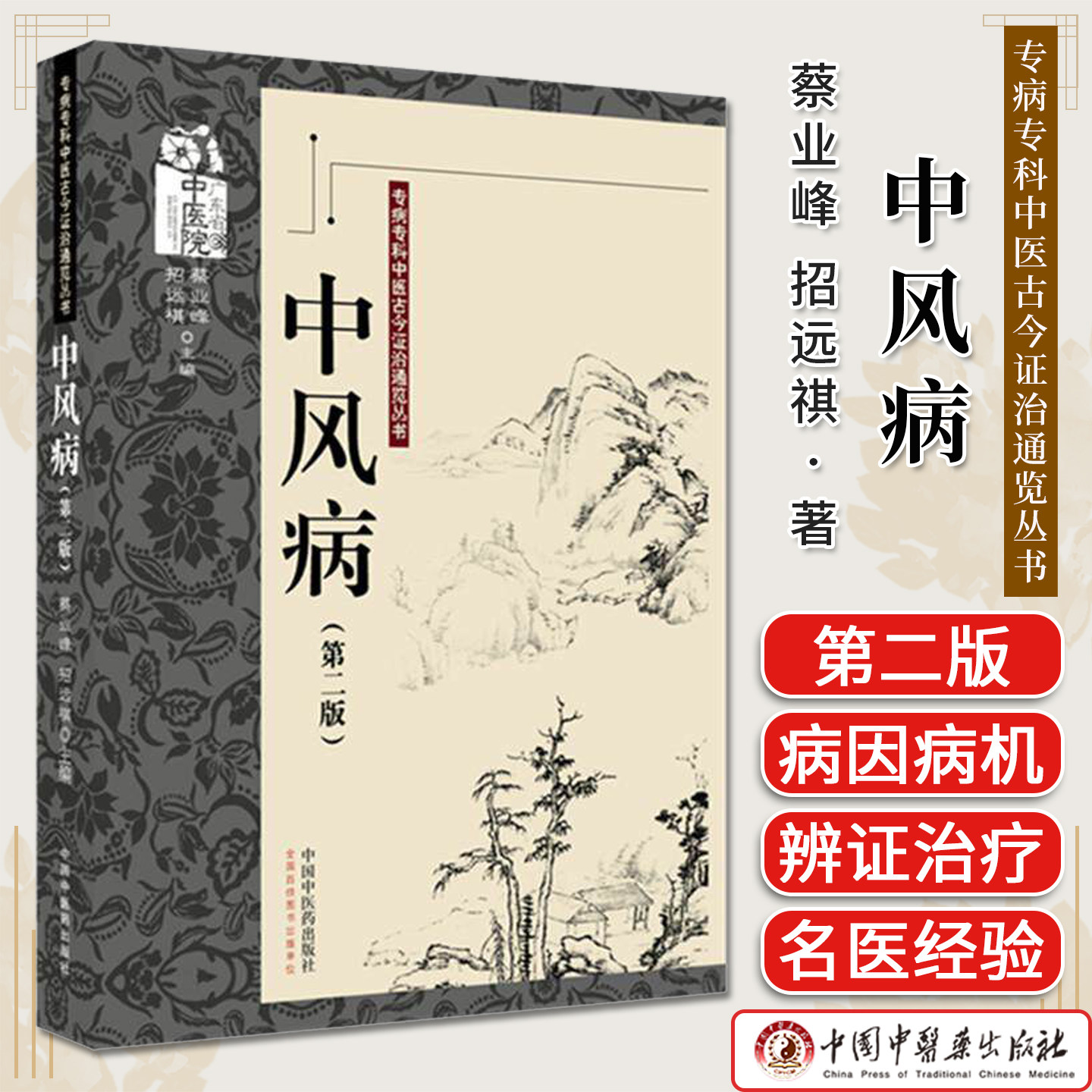 中风病(第二版)蔡业峰 招远祺 主编 专病专科中医古今证治通览丛书 中国中医药出版社9787524702023