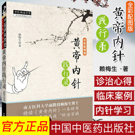 A正版 黄帝内针践行录第二版(全彩配图版) 赖梅生著 中医师承学堂针灸人生师承皇帝内针中医针灸临床入门书籍者 中国中医药出版社