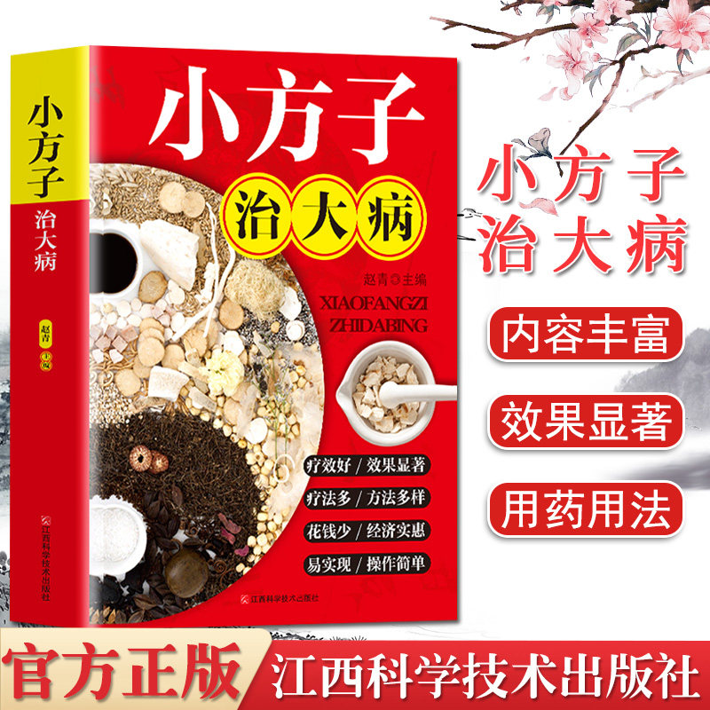 A小方子治大病 赵青主编 中国民间中草药偏方大全书籍 中医老偏方 中华偏方大全 偏方治大病 江西科学技术出版社 9787539050607