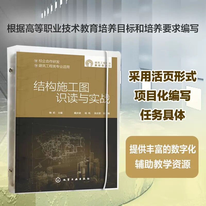 结构施工图识读与实战 建筑工程专业新形态丛书 陶莉 建筑结构与平法认知 剪力墙结构主体识读 建筑工程识图结构方向考证辅导教材