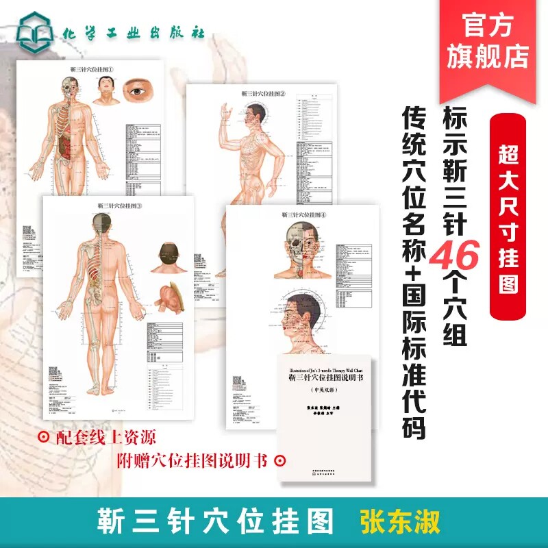 靳三针穴位挂图 针灸找穴位 针灸临床经验精华 历代针灸名家临床经验 头颈面部疾患组穴处方神智疾患组穴处方 针灸爱好者参考书978