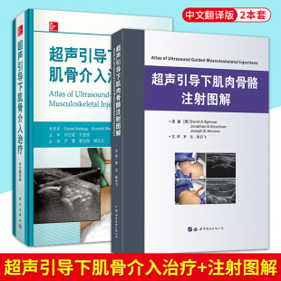 适合超声科骨科疼痛科康复科风湿科中医骨科书籍 超声引导下肌肉骨骼注射图解 全套2本 超声引导下肌骨介入治疗