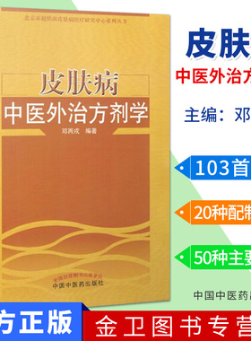 皮肤病中医外治方剂学 邓丙戌 著 中国中医药出版社9787513237130