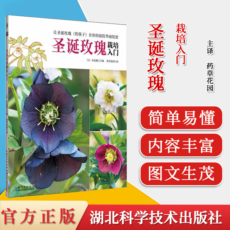 圣诞玫瑰栽培入门 绿手指园艺丛书 月季种植书月季玫瑰养护种植修剪书新手养花书 湖北科学技术出版社9787535293923