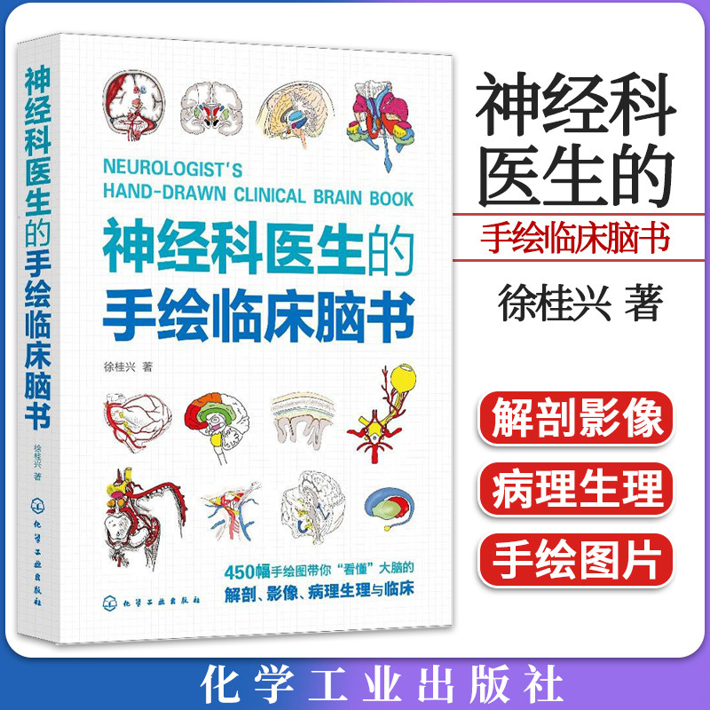 神经科医生的手绘临床脑书 徐桂兴 颅脑解剖神经系统生理与病理 低年资医生神经科医师及医学生参考书籍 临床神经科医生指导书9787