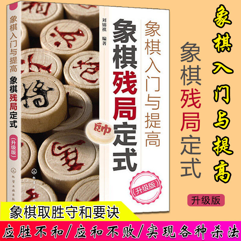 象棋残局定式象棋入门与提高升级版 象棋书籍教材 棋谱大师少儿象棋培训象棋残局大全 化学工业出版社 9787122371799