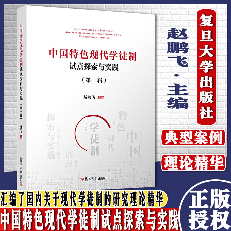 中国特色现代学徒制试点探索与实践(第一辑)复旦大学出版社赵鹏飞主编 高等职业教育制度 学徒制