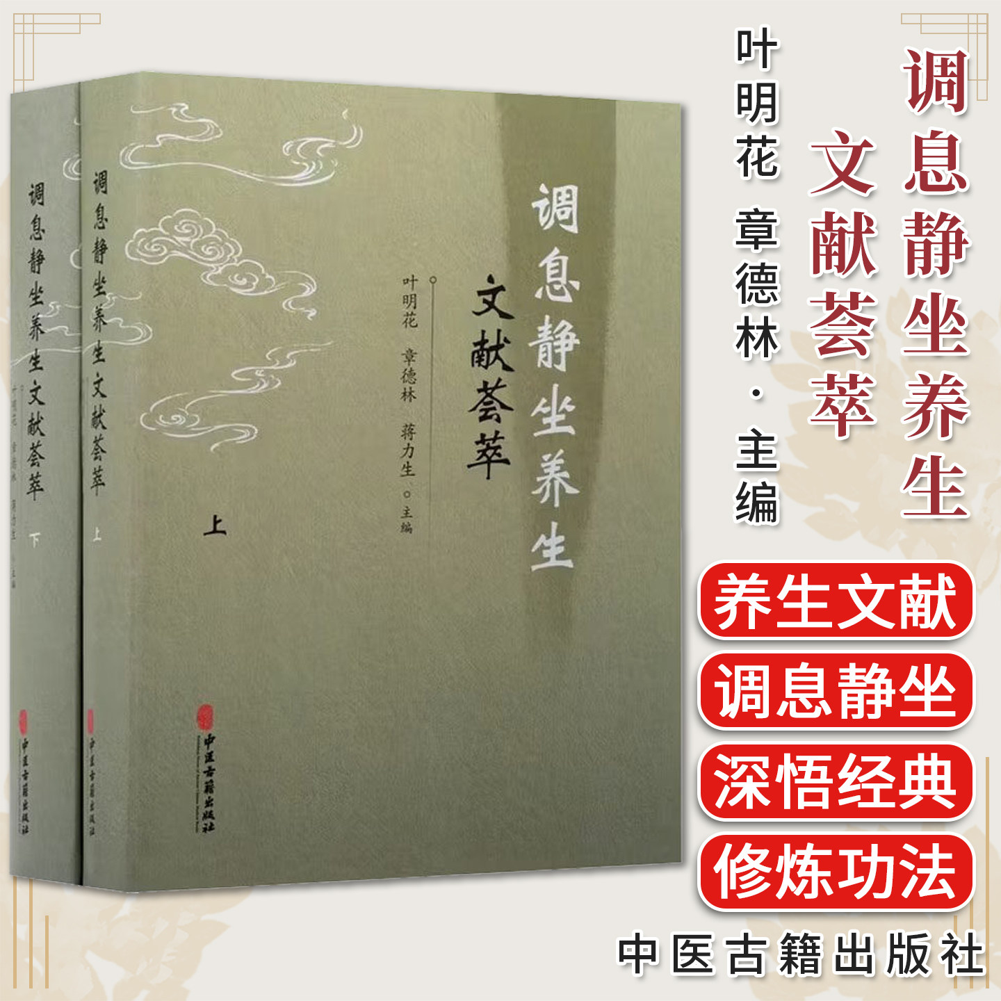 调息静坐养生文献荟萃(全二册) 叶明花 章德林 蒋力生 主编 静功妙药醒语 静功妙药八懿 静功妙药前珍9787515231204中医古籍出版社