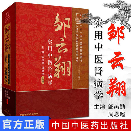 邹云翔实用中医肾病学 中国中医药名家经典实用文库 王钢 邹燕勤 9787513214087中国中医药出版社 中医书籍 医学类书籍