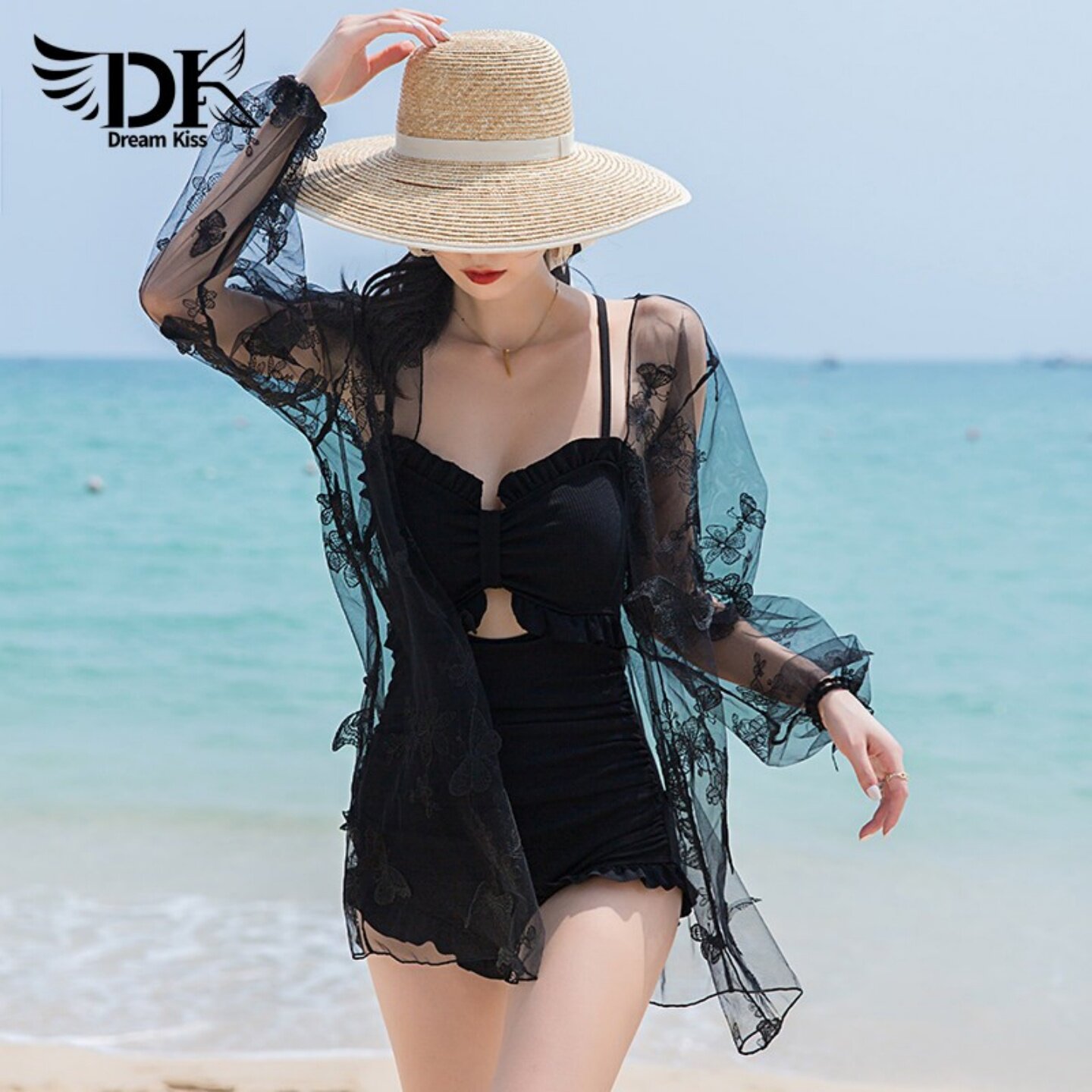 DK游泳衣女2026年新款网红风