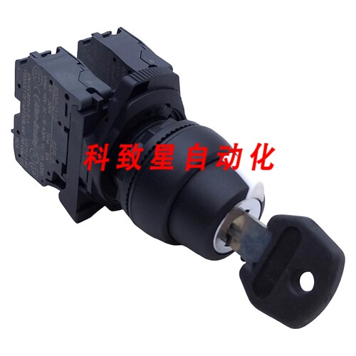 工业配件800FP-KM21 键控选择开关2位22MM 2NO 带键